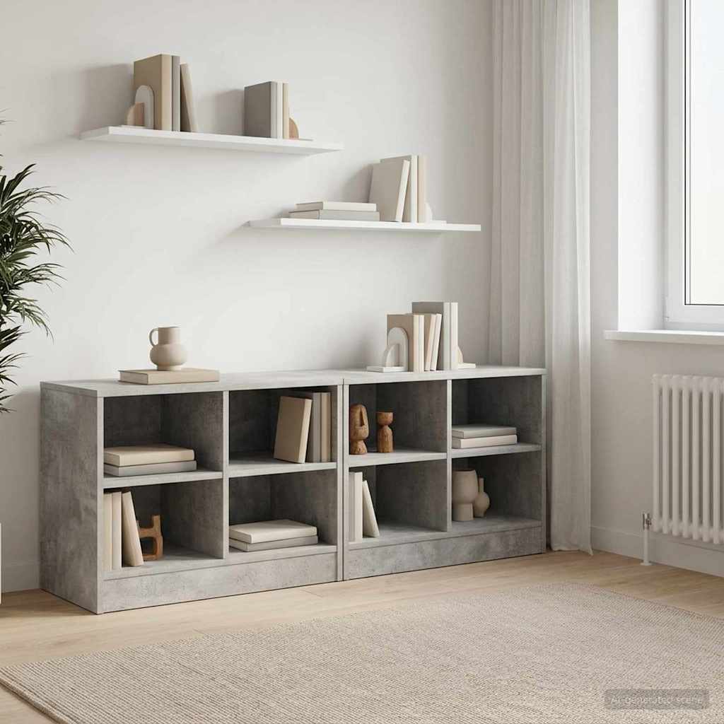 Mueble cama 2 pcs Blanco 66 x 33 x 48 cm Madera de ingeniería