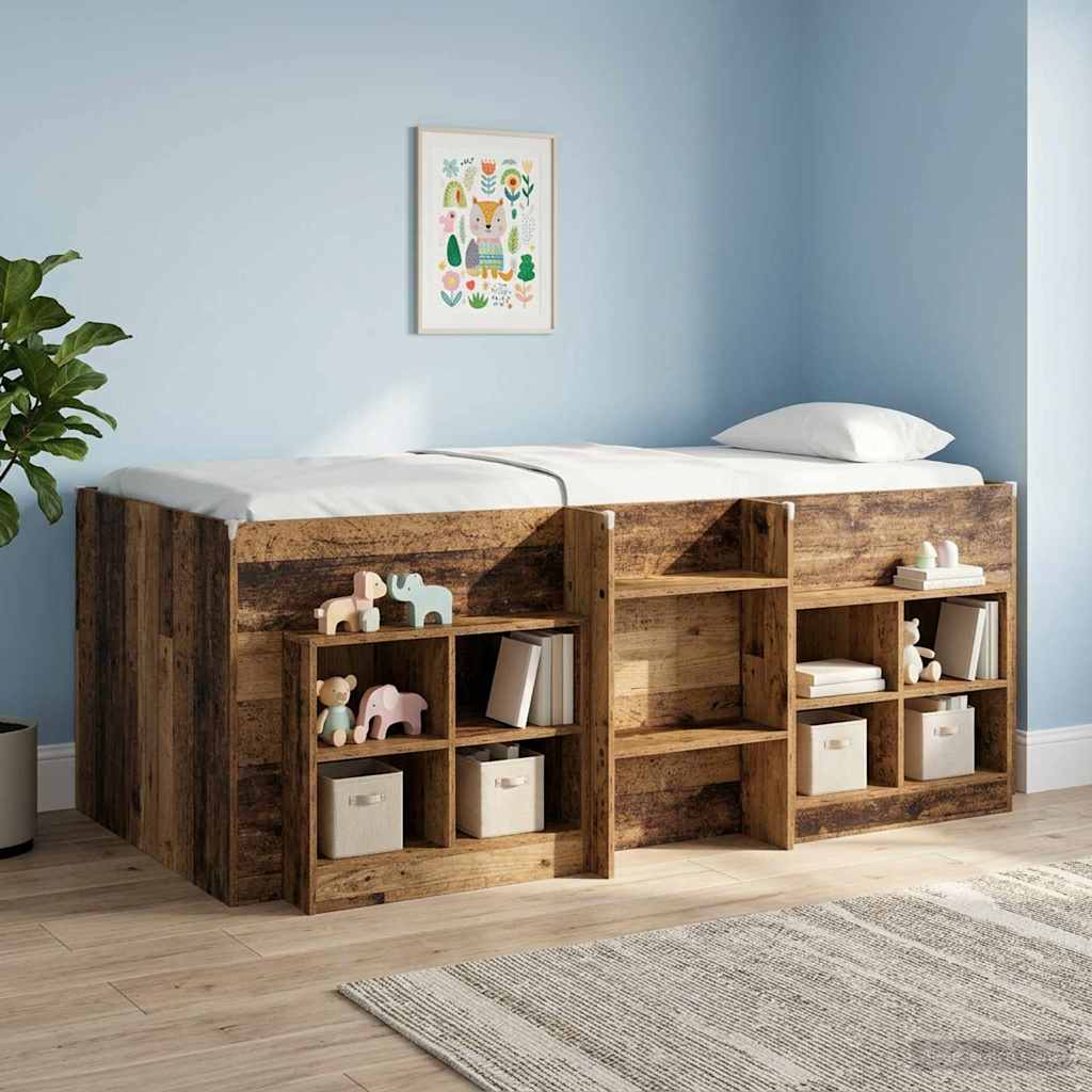 Mueble cama 2 pcs Blanco 66 x 33 x 48 cm Madera de ingeniería