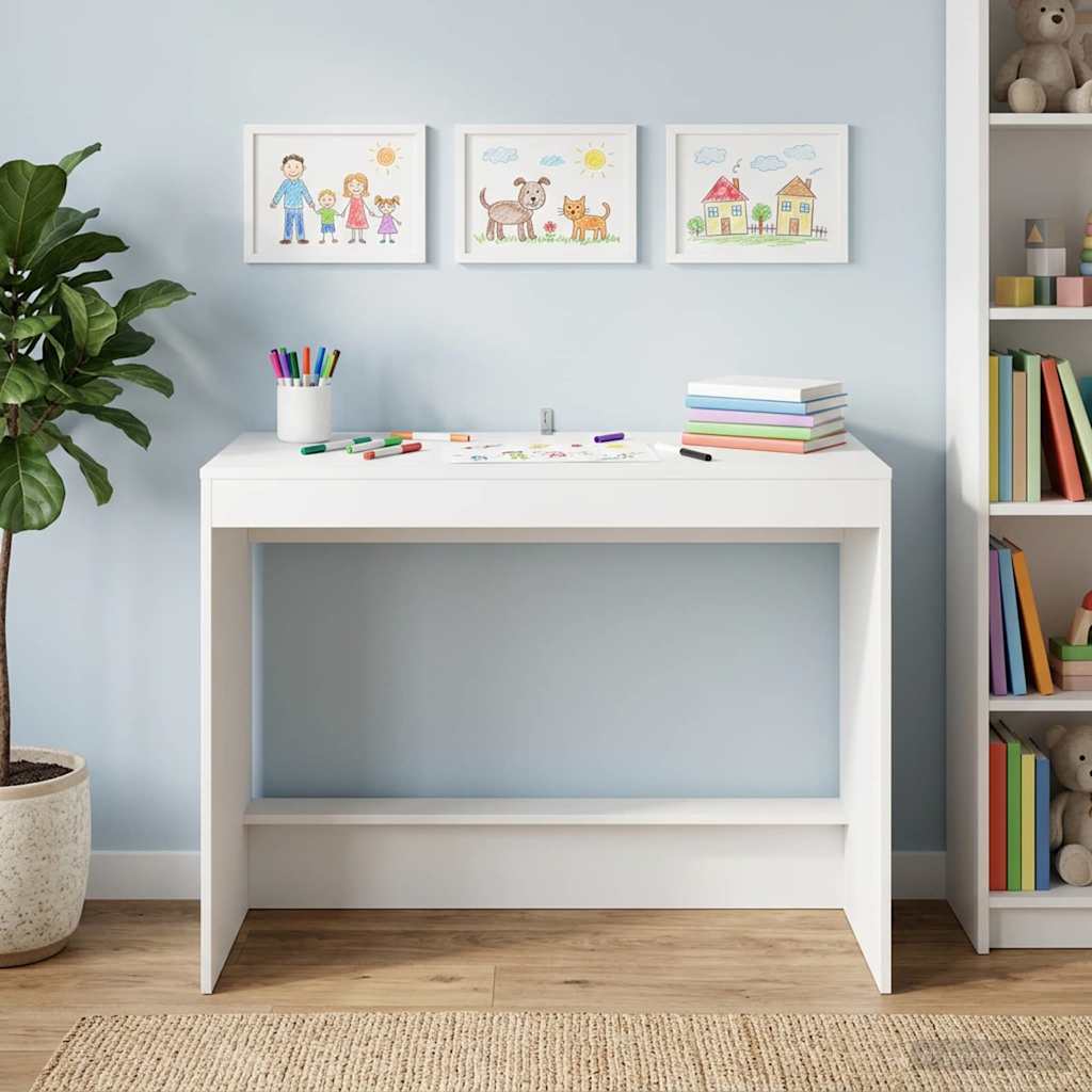 Escritorio de Cama Blanco Madera de ingeniería 100 x 45 x 75 cm