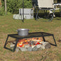 Grelhador de Campismo Dobrável Preto 31,5 x 26,5 x 4 cm
