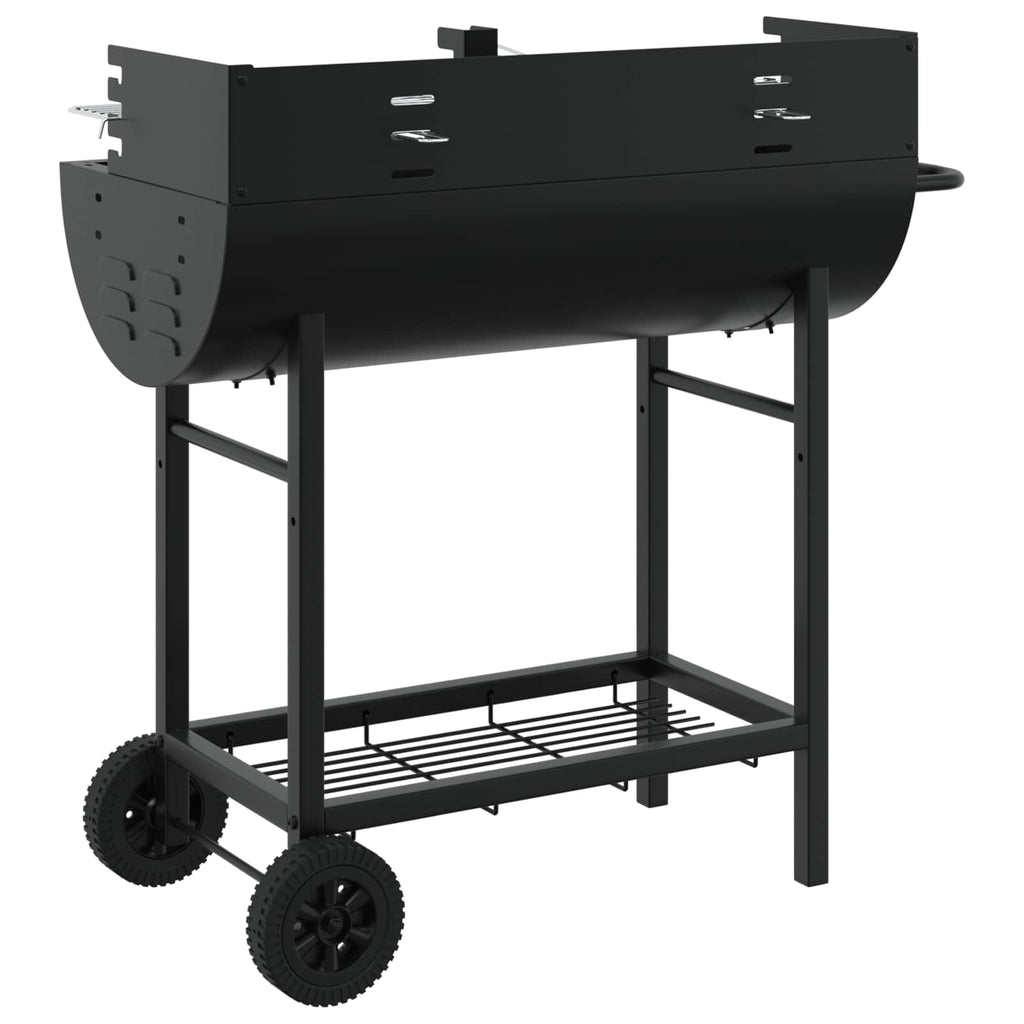 Parrilla de carbón 96,5 x 42,5 x 88,5 cm Negro