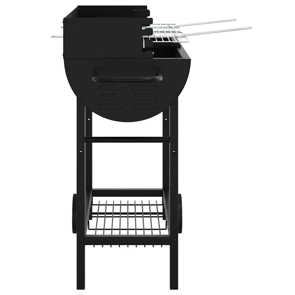 Parrilla de carbón 96,5 x 42,5 x 88,5 cm Negro