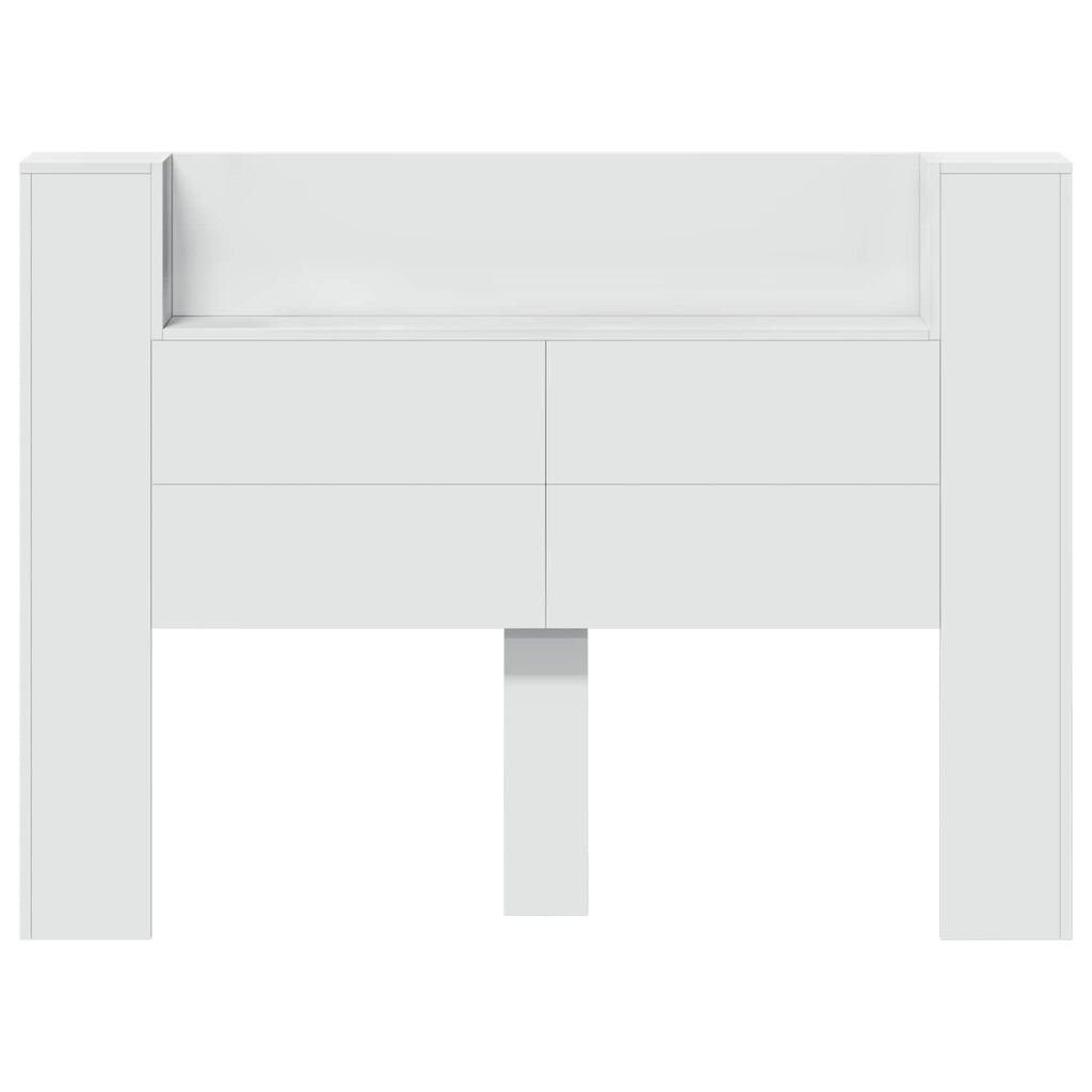 Cabecera con LED 140 x 16,5 x 103,5 cm Madera de ingeniería