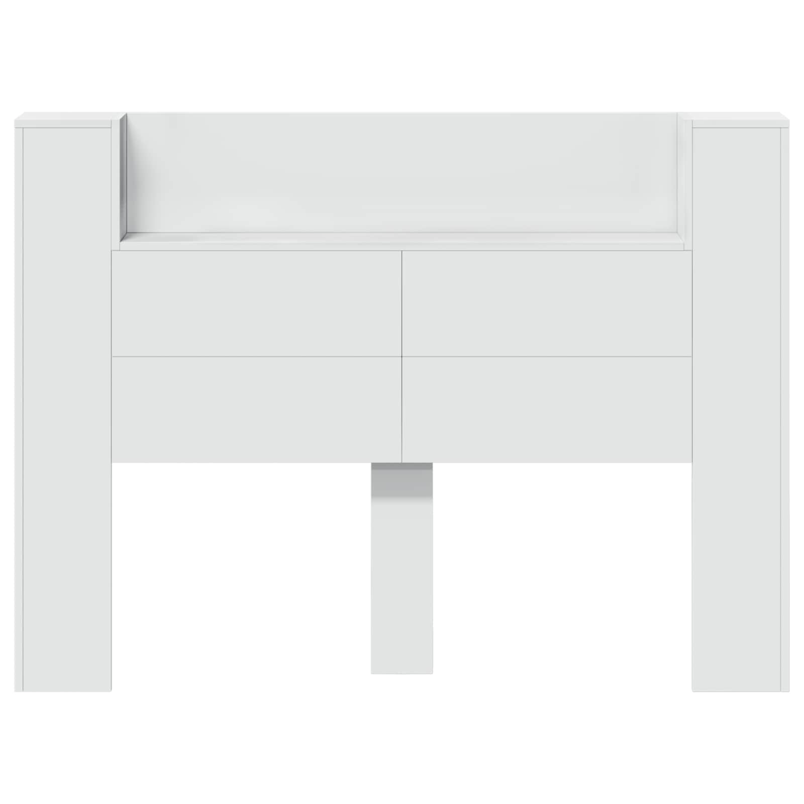 Cabecera con LED 140 x 16,5 x 103,5 cm Madera de ingeniería