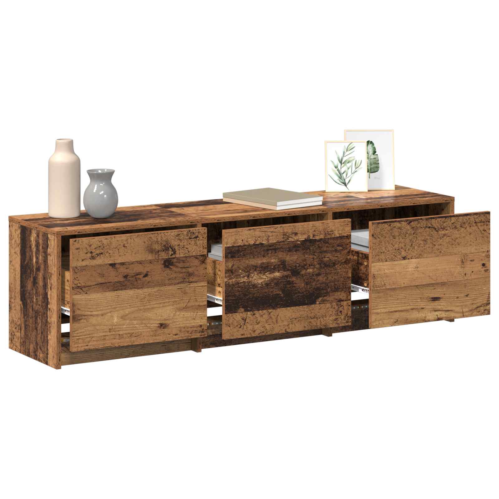 Mueble de TV 140 x 34 x 40 cm Madera vieja Madera de ingeniería