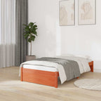 Estructura de cama Marrón cera 140 x 200 cm