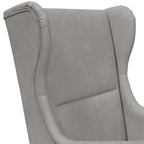Sillón Gris Claro Terciopelo