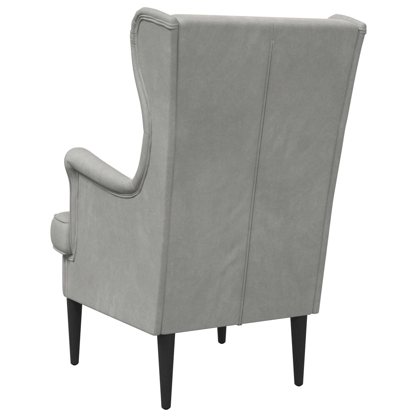 Sillón Gris Claro Terciopelo