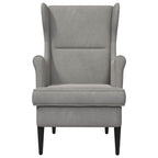 Sillón Gris Claro Terciopelo