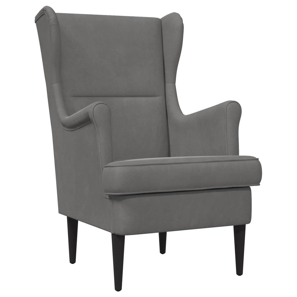 Sillón Gris oscuro Terciopelo