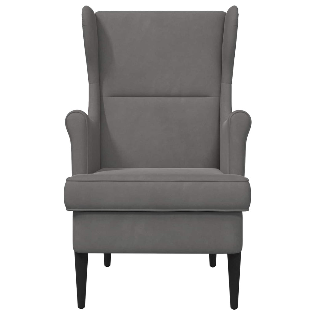 Sillón Gris oscuro Terciopelo