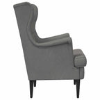 Sillón Gris oscuro Terciopelo