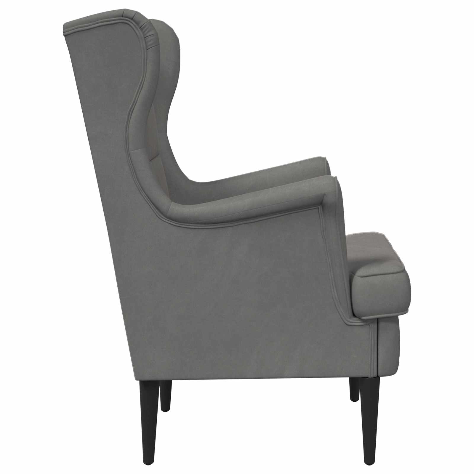 Sillón Gris oscuro Terciopelo