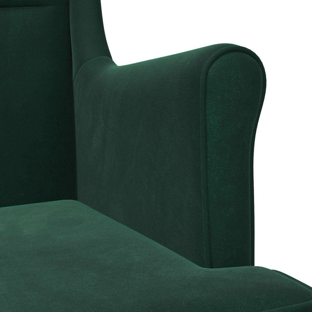 Sillón Verde oscuro Terciopelo