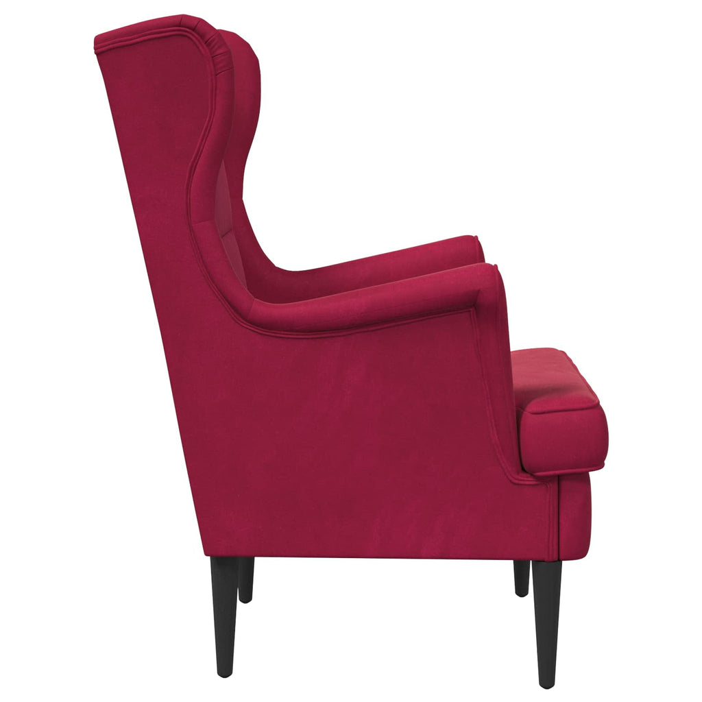 Sillón Rojo vino Terciopelo
