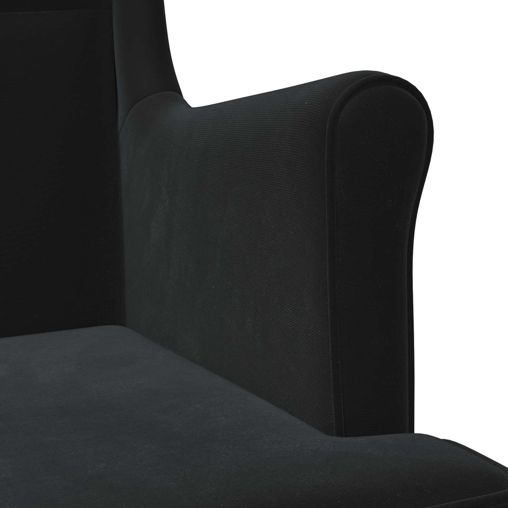 Sillón Negro Terciopelo