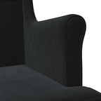 Sillón Negro Terciopelo