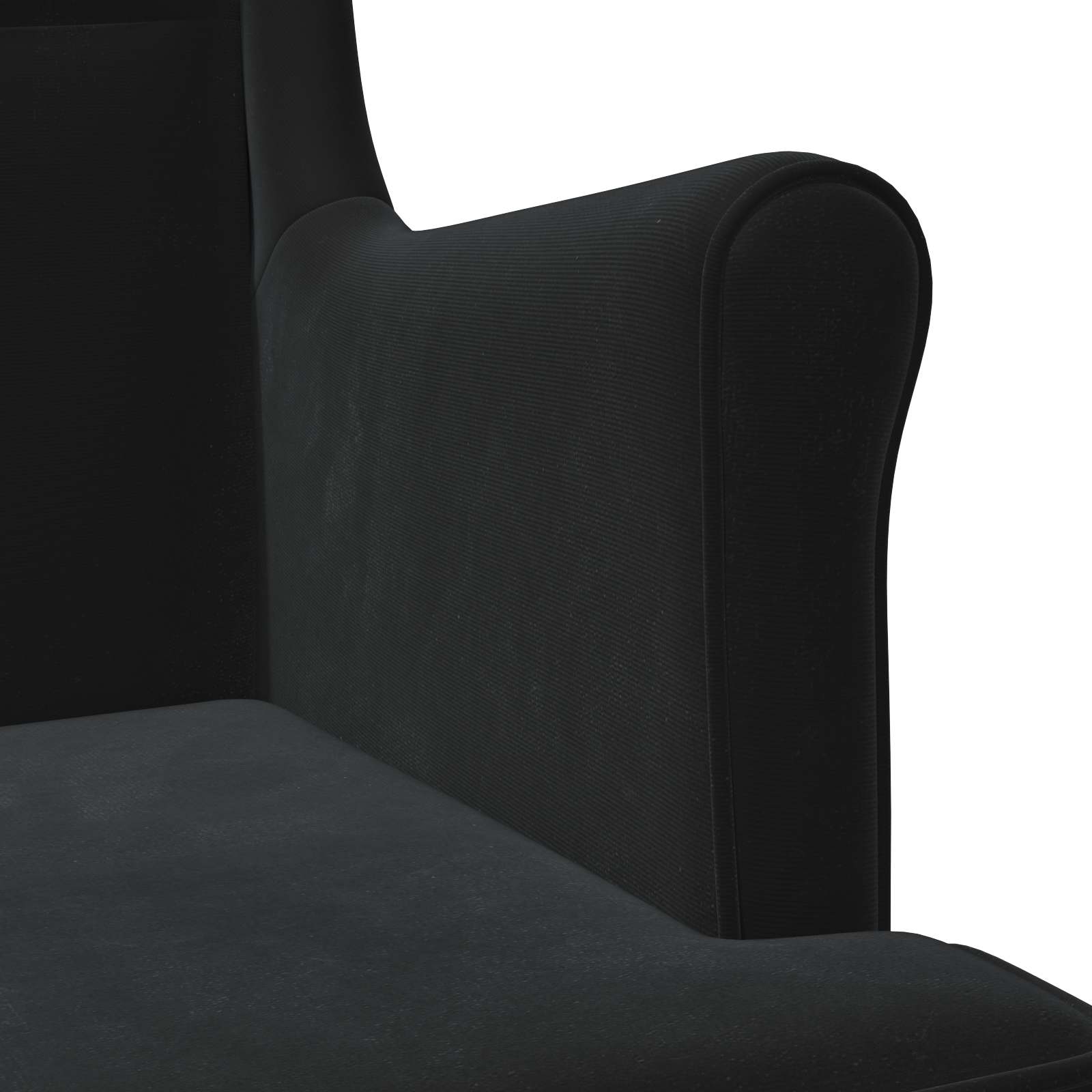Sillón Negro Terciopelo