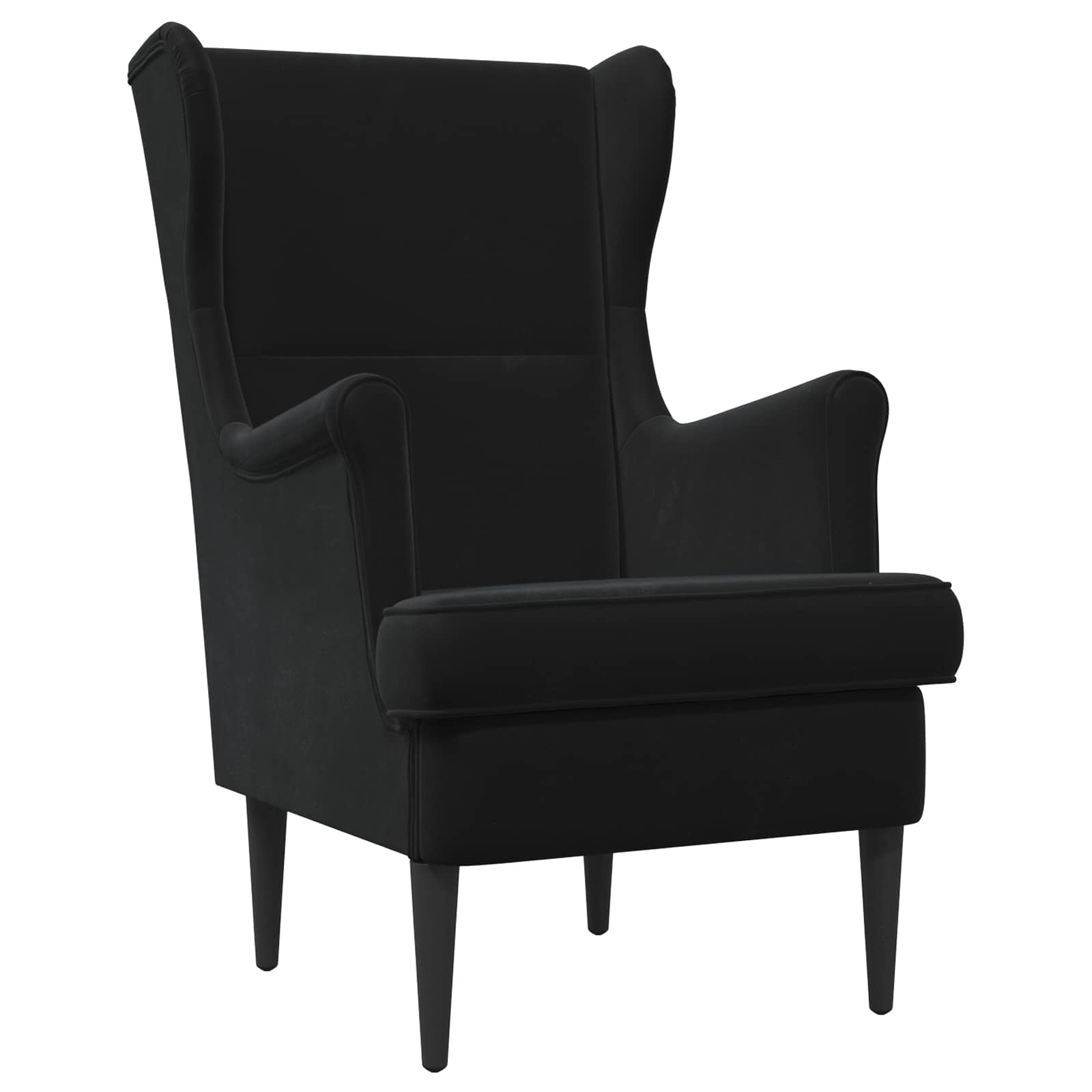 Sillón Negro Terciopelo
