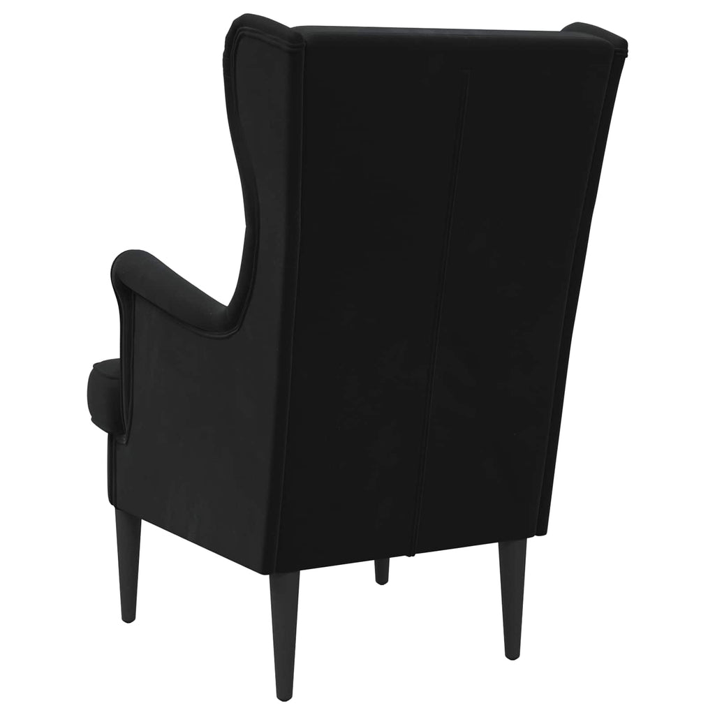 Sillón Negro Terciopelo
