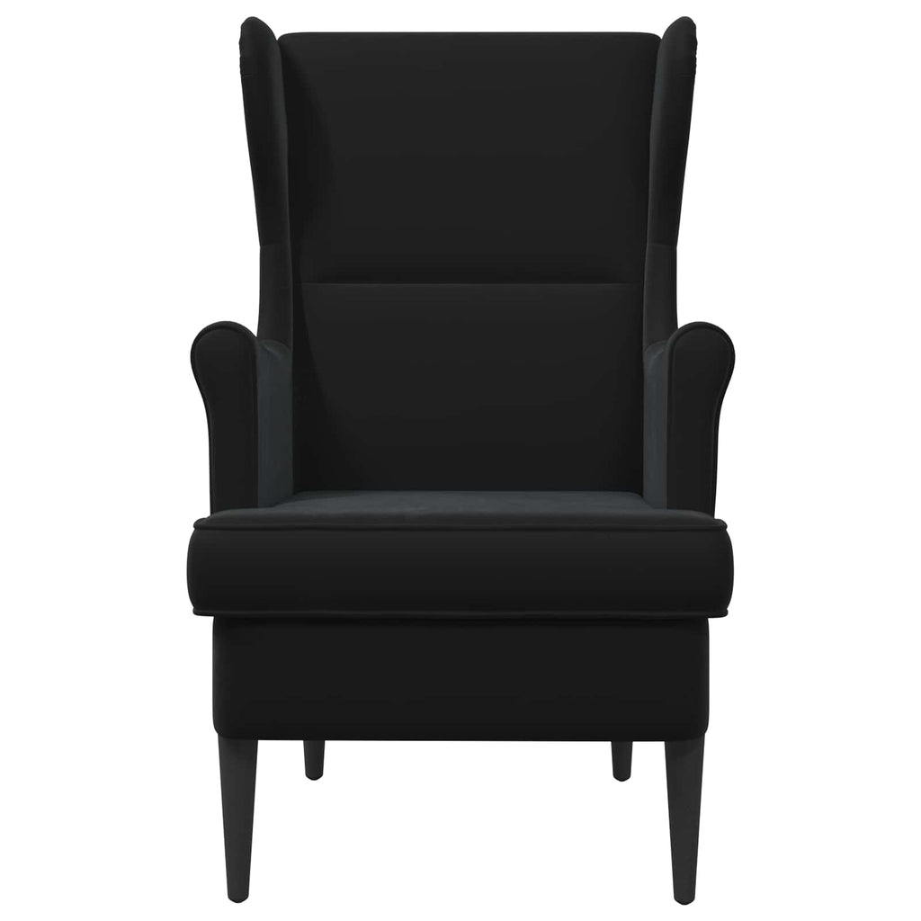 Sillón Negro Terciopelo