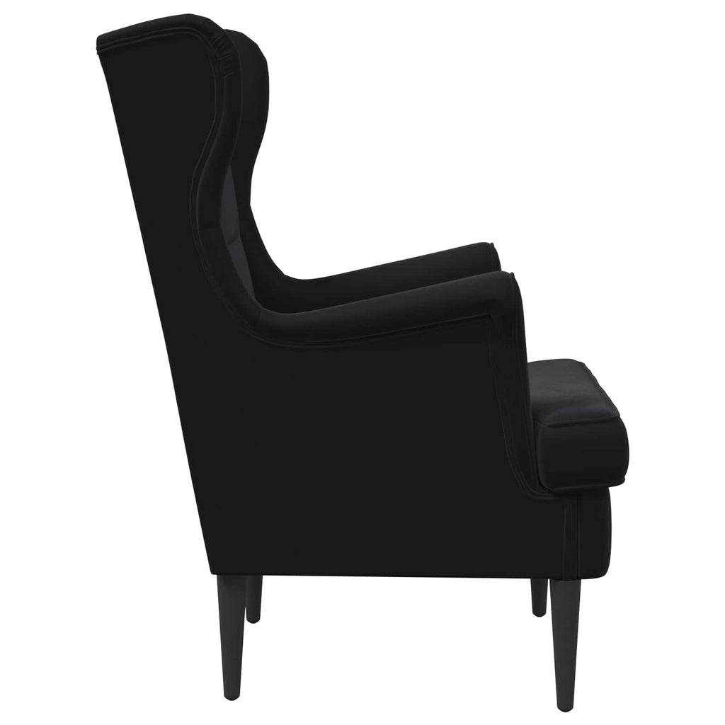 Sillón Negro Terciopelo