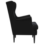 Sillón Negro Terciopelo