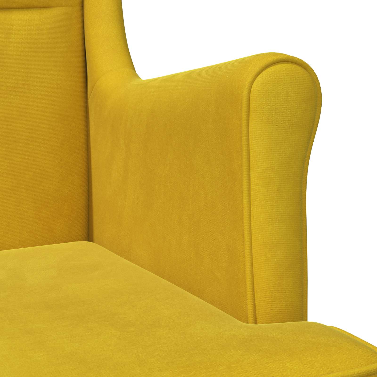 Sillón Amarillo Terciopelo