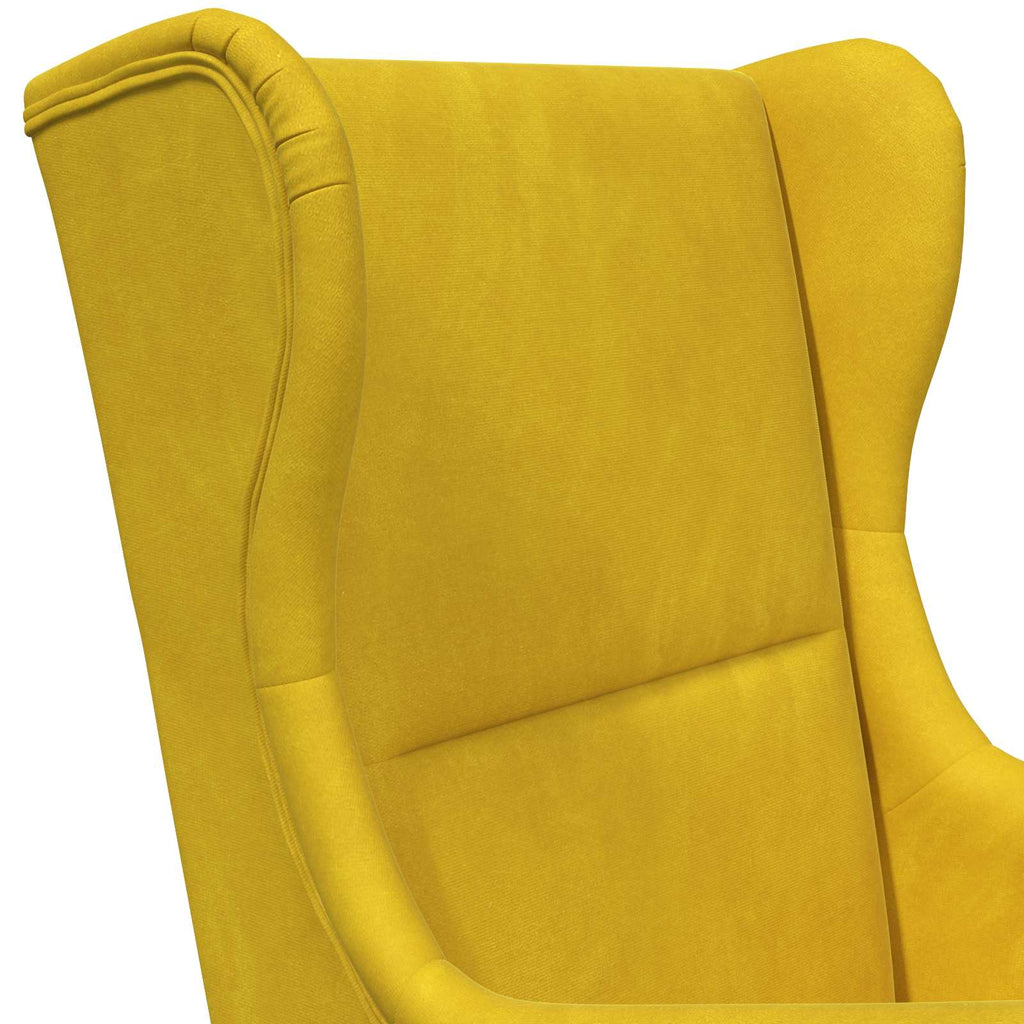 Sillón Amarillo Terciopelo