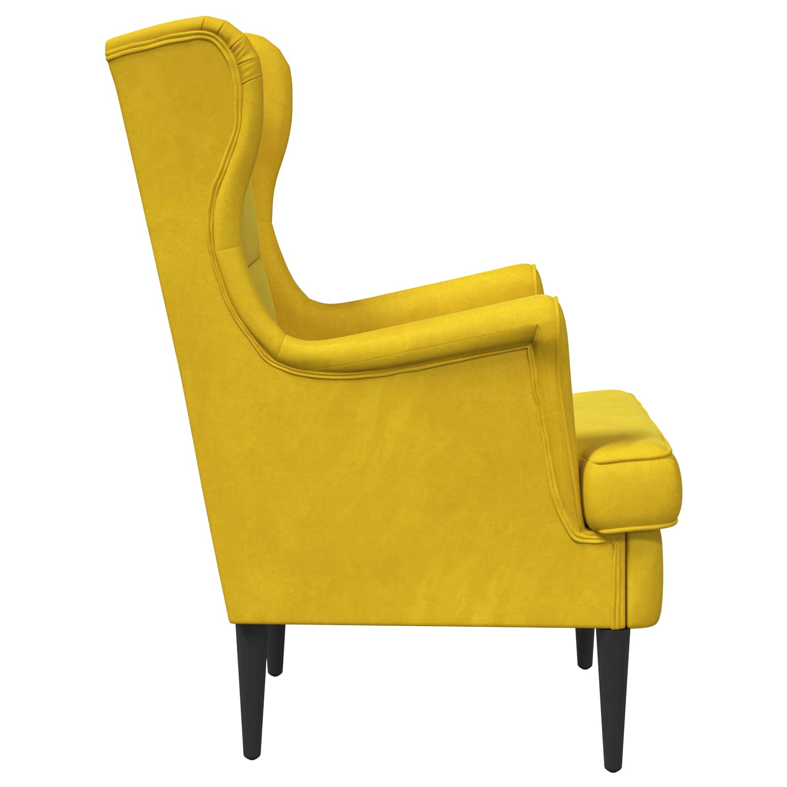 Sillón Amarillo Terciopelo