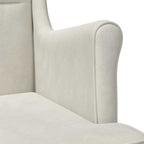 Sillón Crema Terciopelo
