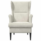Sillón Crema Terciopelo