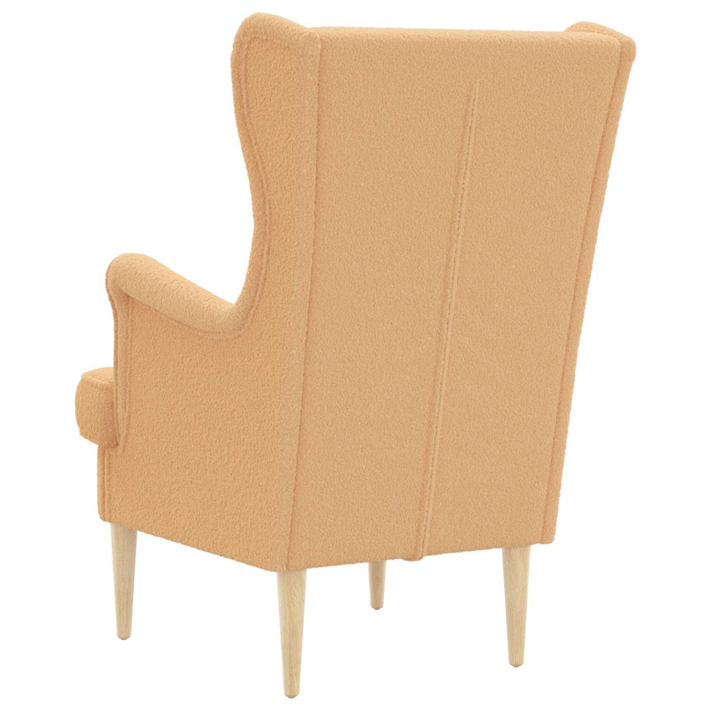 Sillón Beige Bouclé
