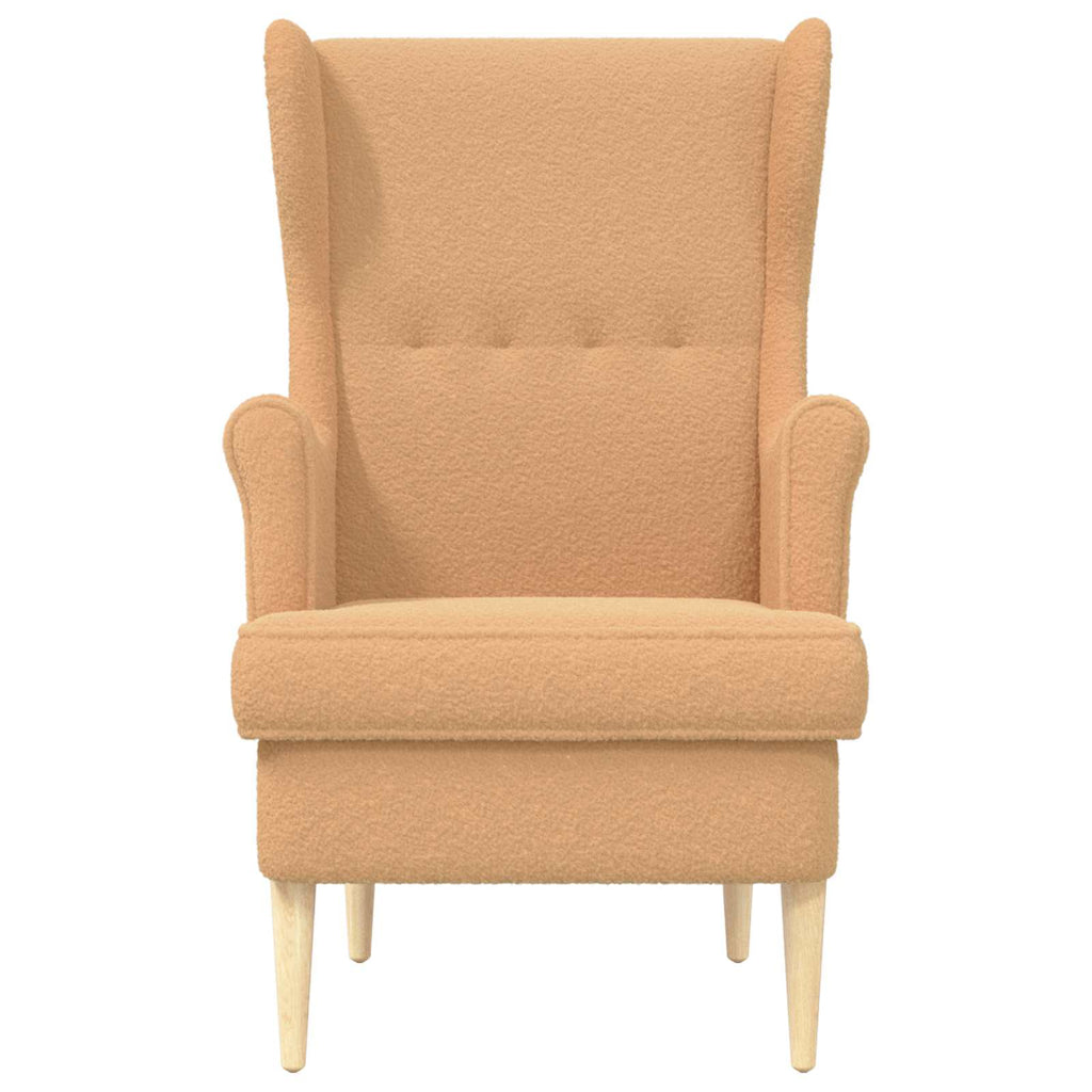 Sillón Beige Bouclé