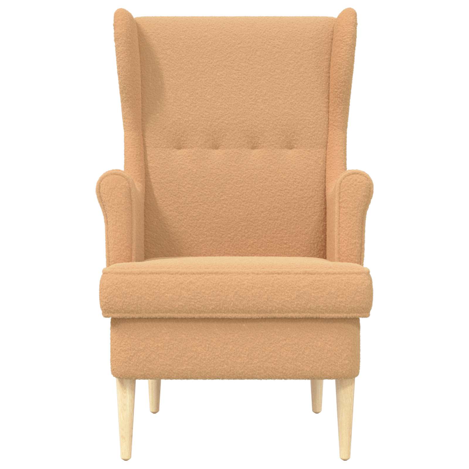 Sillón Beige Bouclé