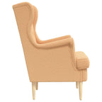 Sillón Beige Bouclé