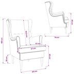 Sillón Beige Bouclé