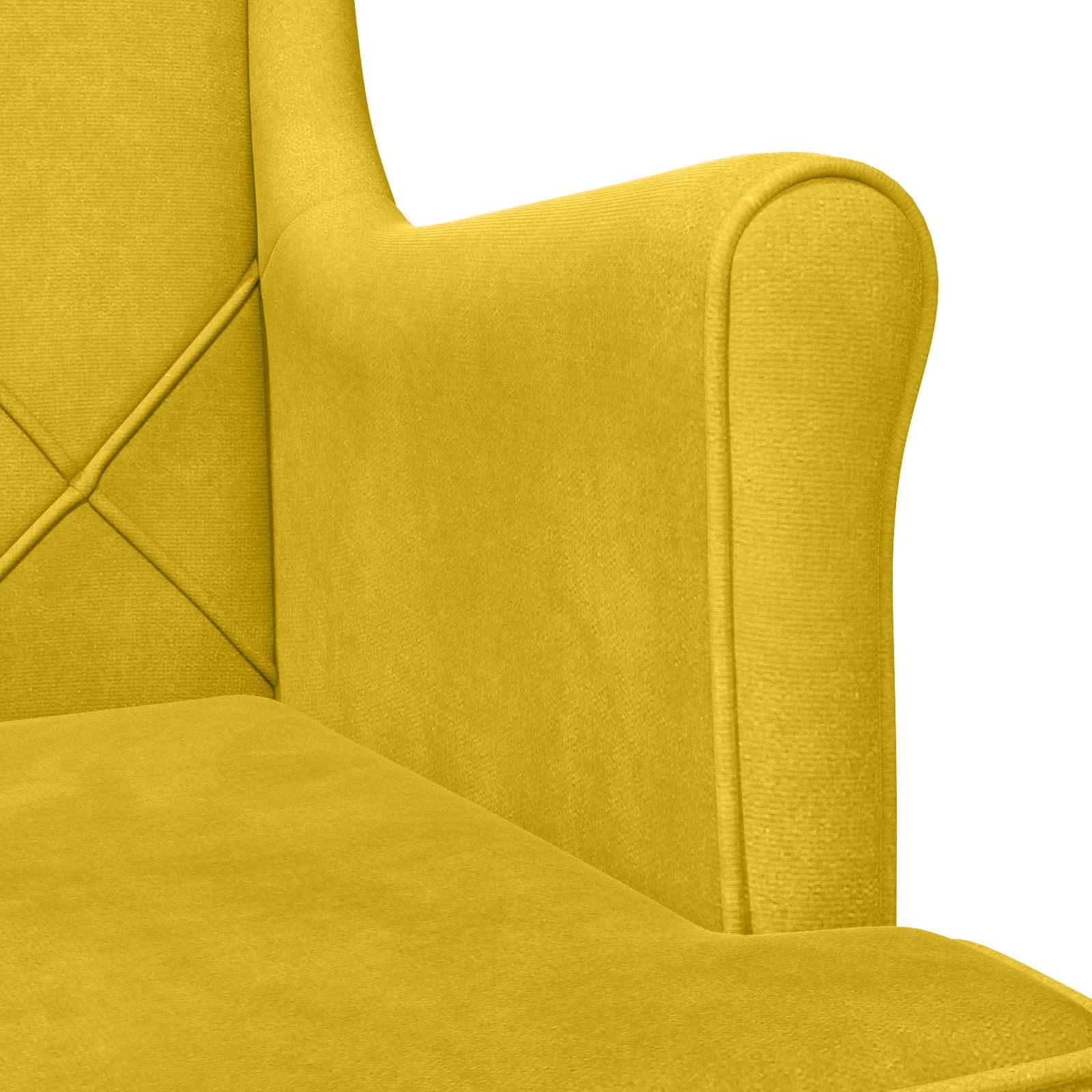Sillón Amarillo Terciopelo