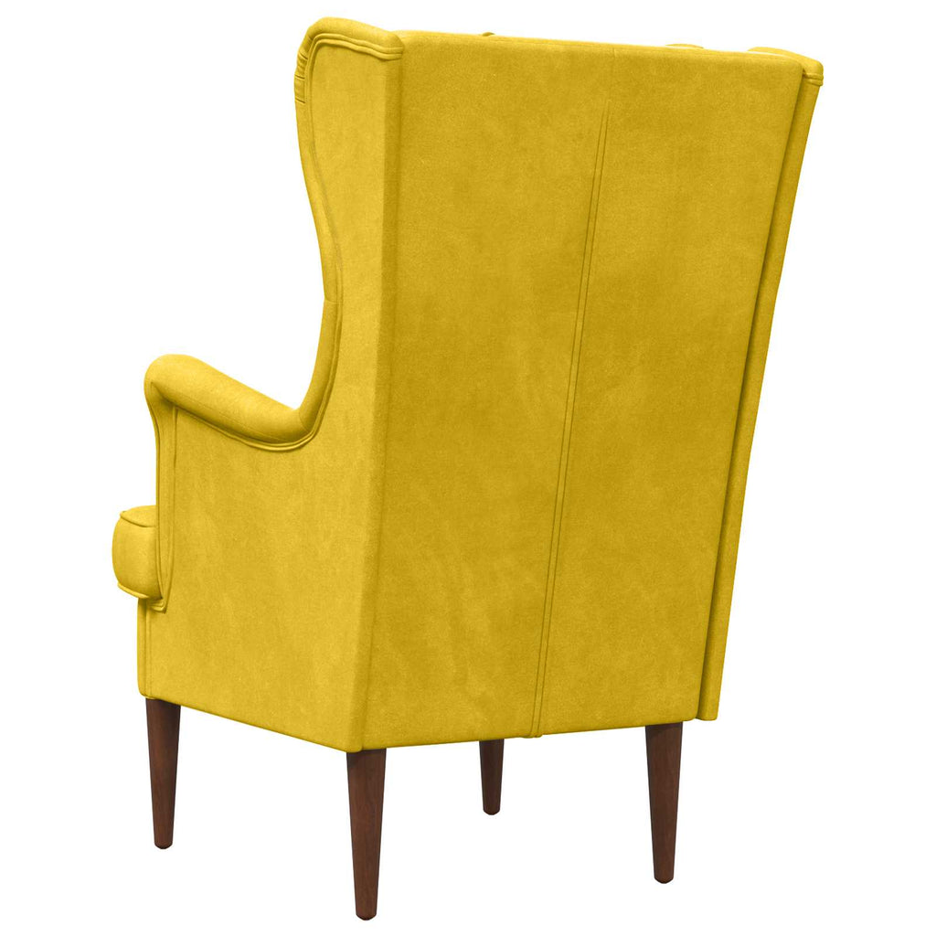 Sillón Amarillo Terciopelo