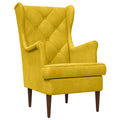 Sillón Amarillo Terciopelo