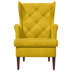 Sillón Amarillo Terciopelo