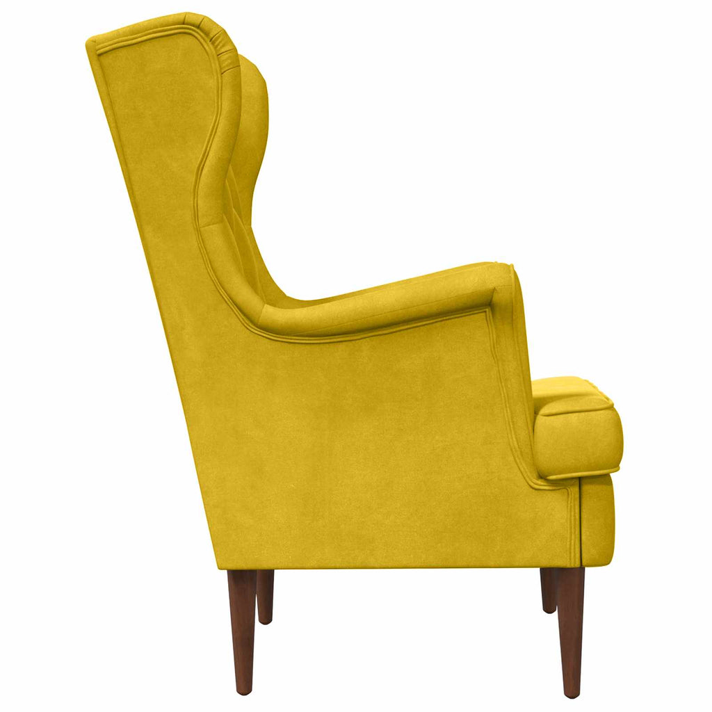 Sillón Amarillo Terciopelo