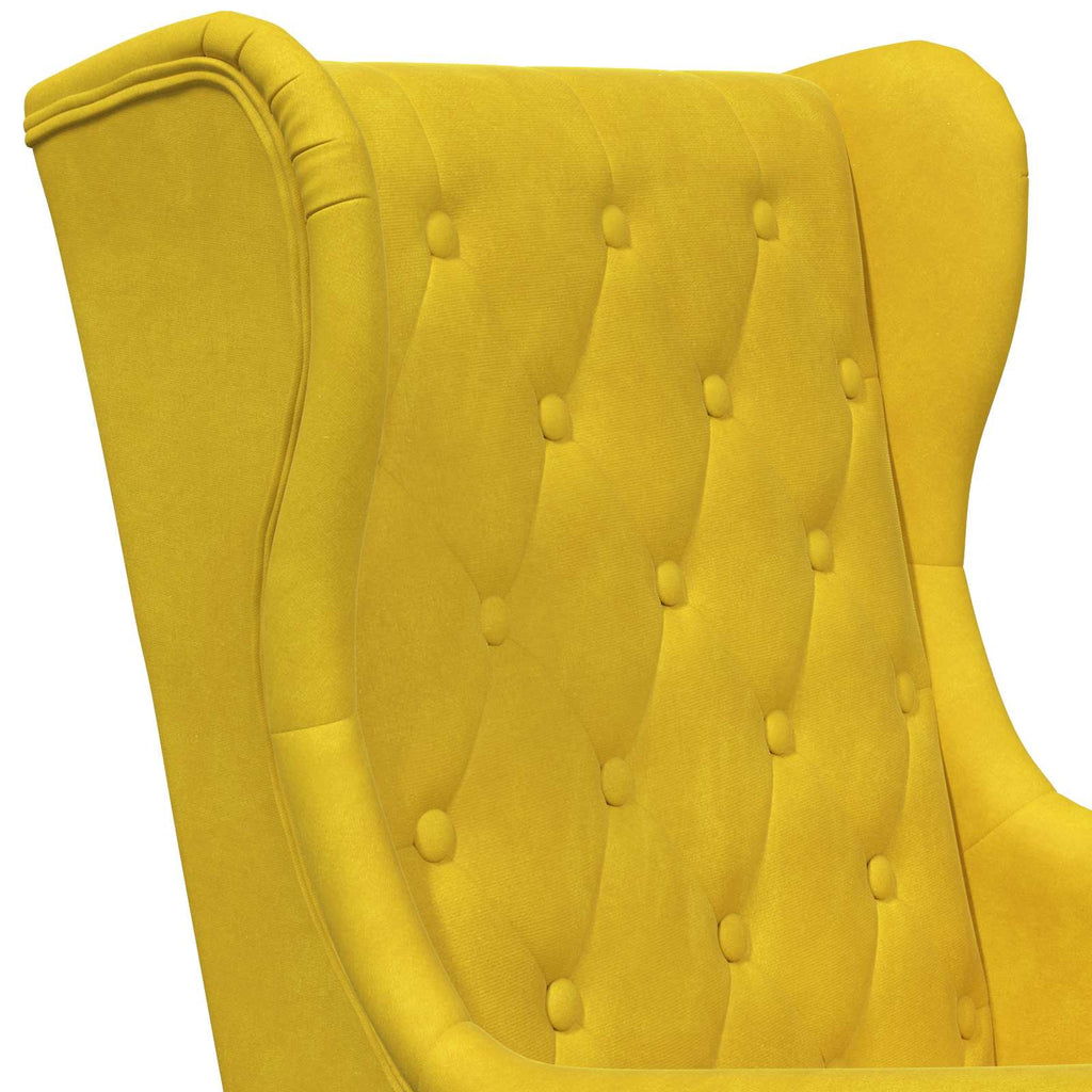 Sillón Amarillo Terciopelo