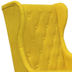 Sillón Amarillo Terciopelo