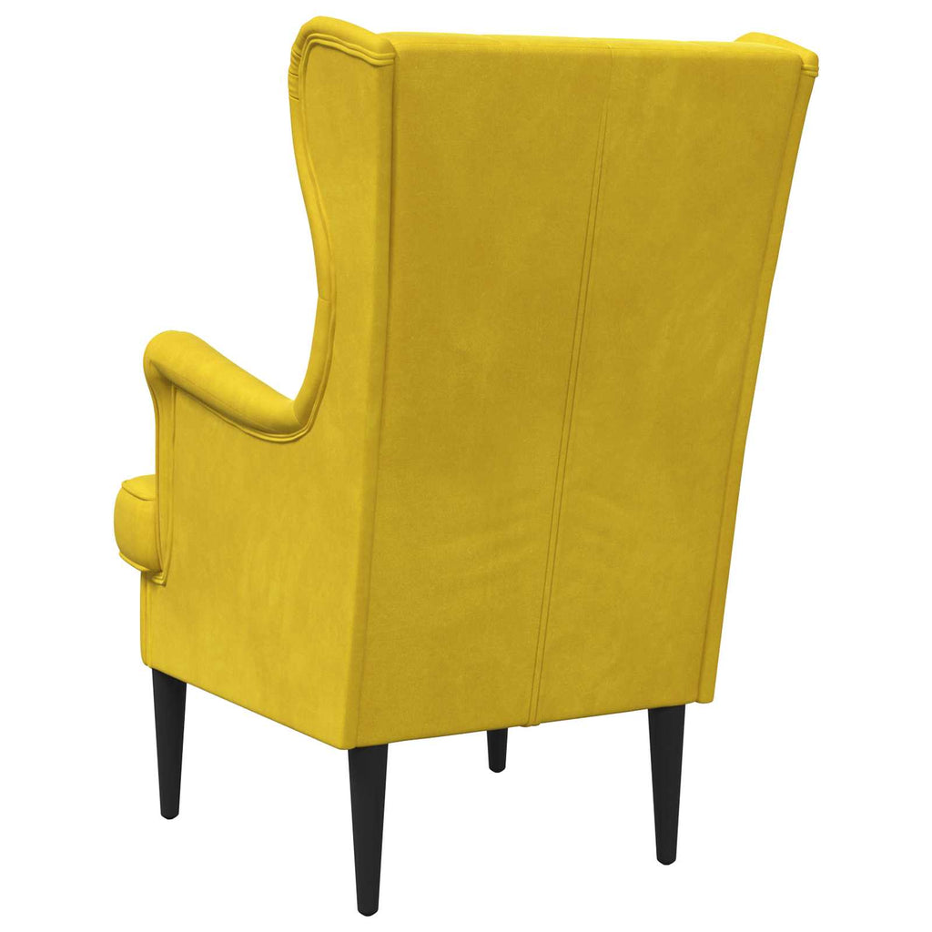 Sillón Amarillo Terciopelo