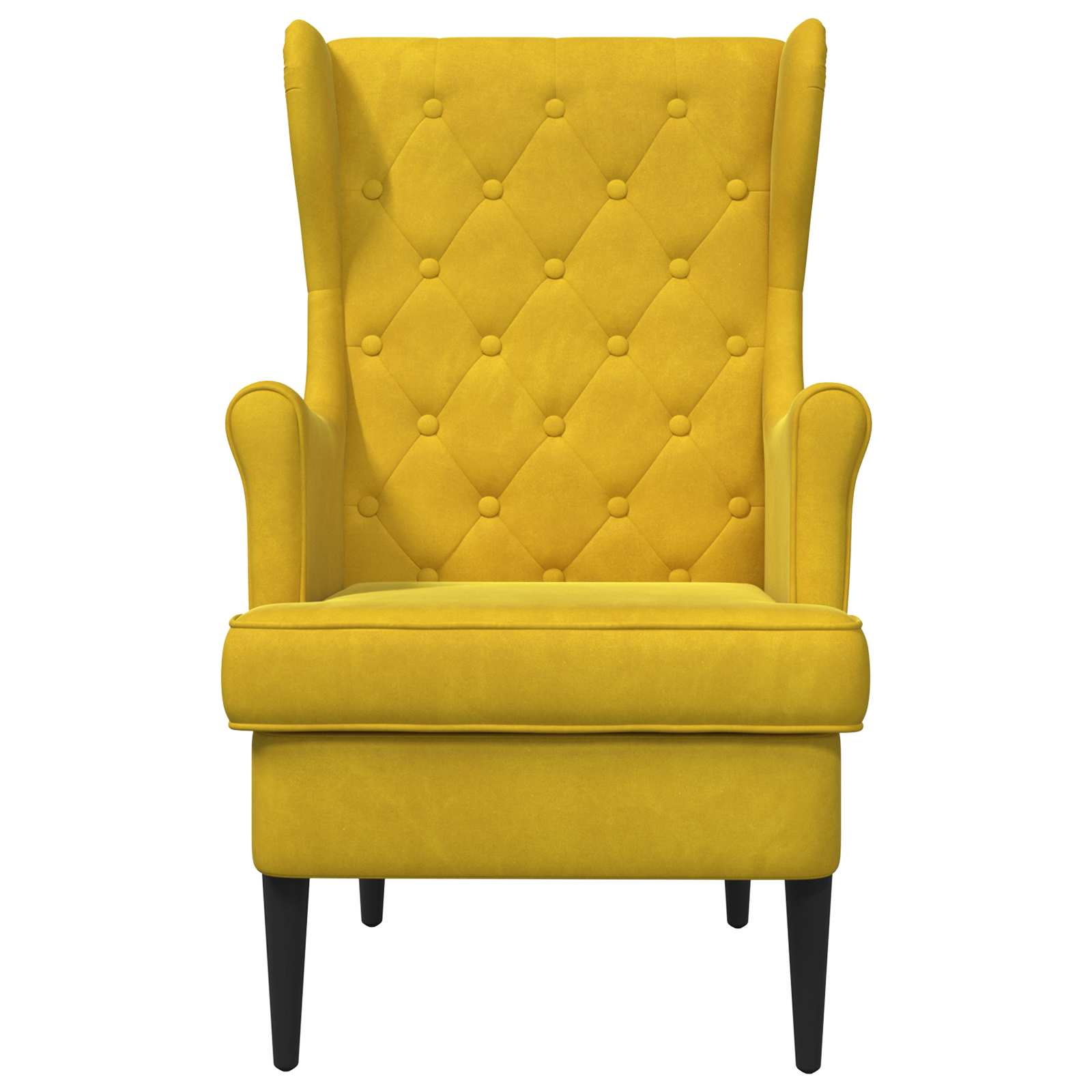 Sillón Amarillo Terciopelo