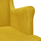 Sillón Amarillo Terciopelo