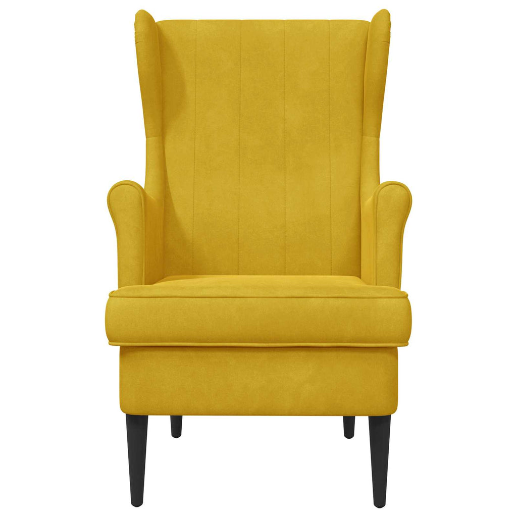 Sillón Amarillo Terciopelo