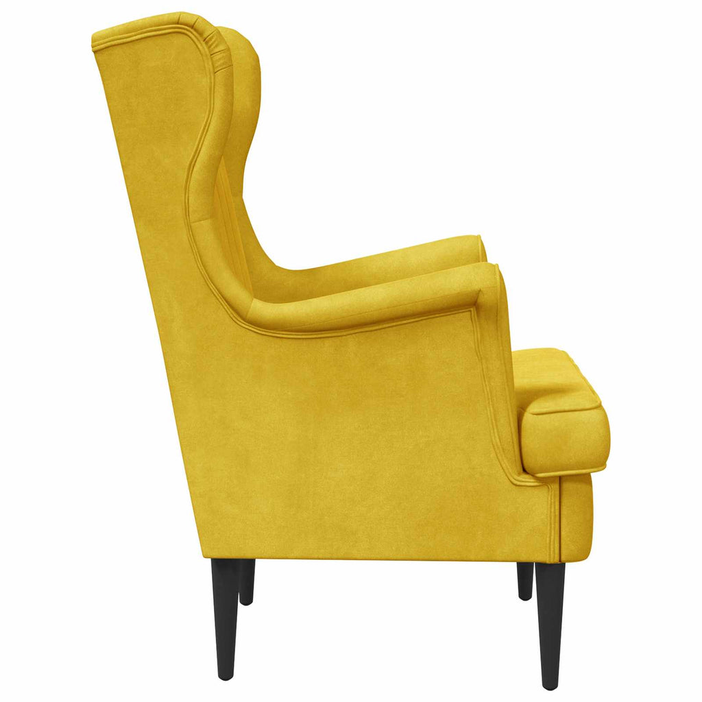 Sillón Amarillo Terciopelo