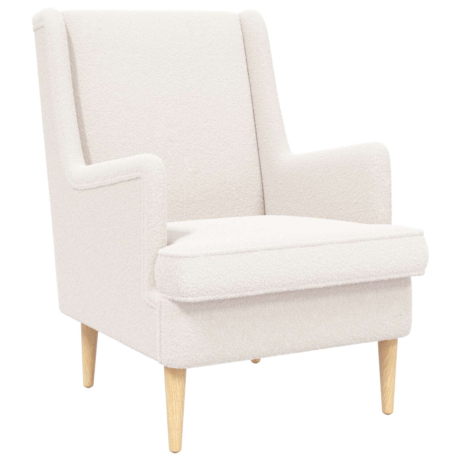 Sillón Crema Bouclé